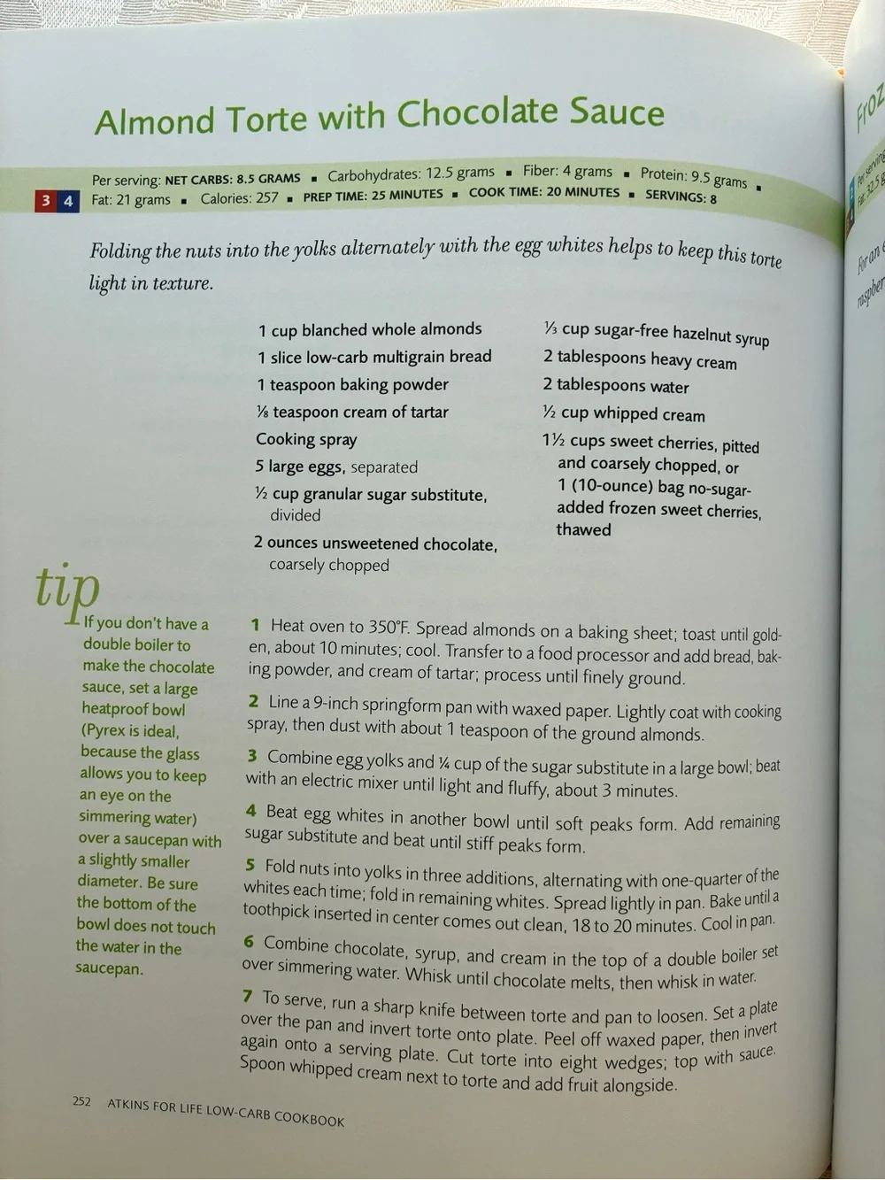 NWOT Atkins for Life: Low-Carb Cookbook by Veronica Atkins Hardcover 368 Pages